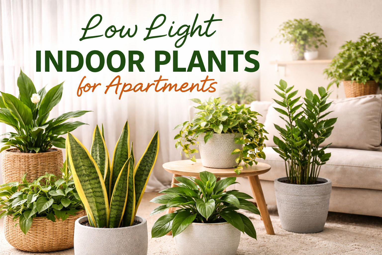Low Light Indoor Plants for Apartments (Easy Plants That Thrive Indoors)