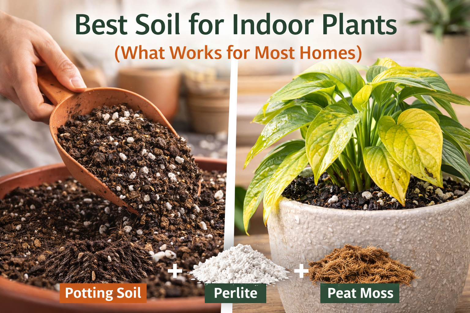 Best Soil for Indoor Plants (What Works for Most Homes)
