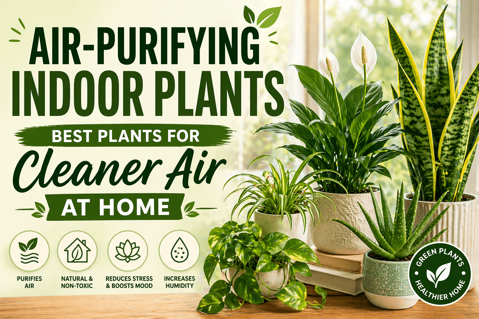 Air Purifying Indoor Plants (Best Plants for Cleaner Air at Home)