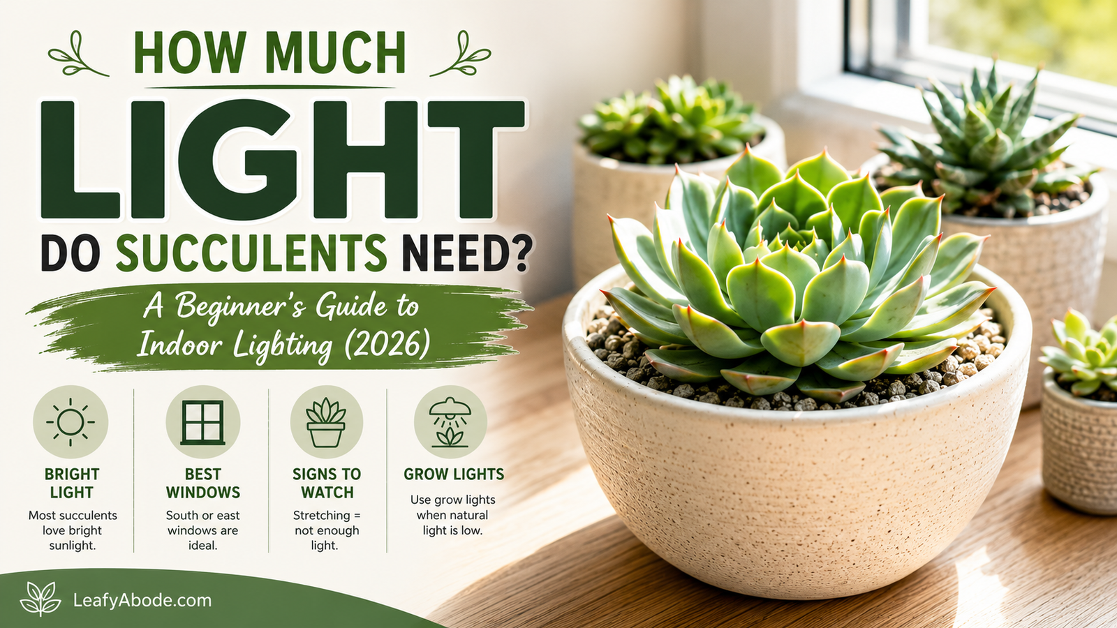 How Much Light Do Succulents Need? 7 Easy Indoor Lighting Tips